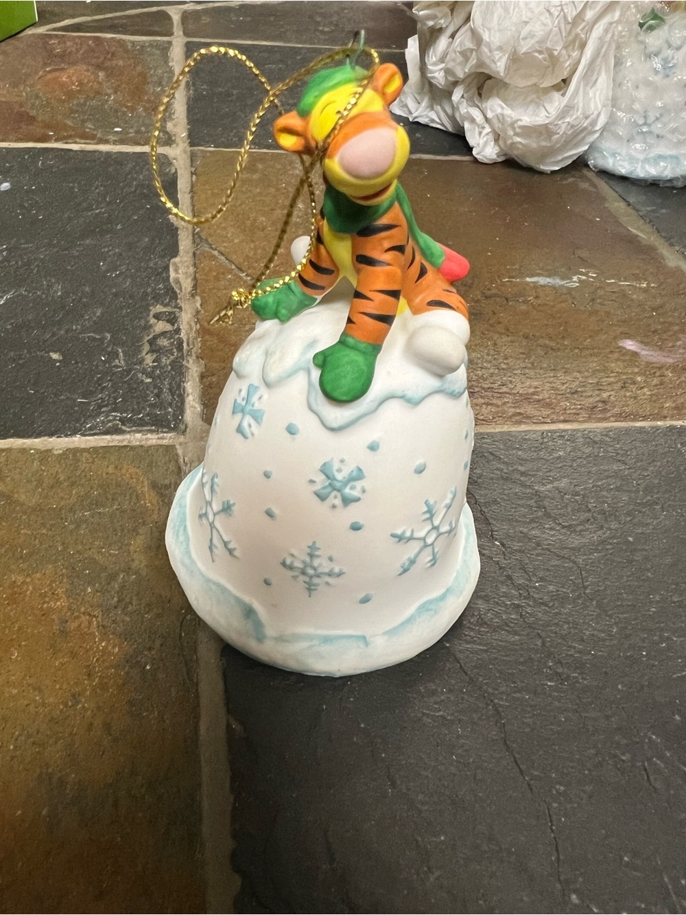 Tigger Winter Snowflake Bell Ornament